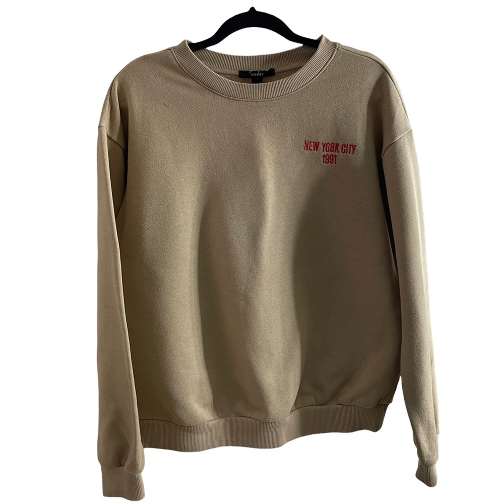 New York City 1991 Sweatshirt in color tan from Forever 21